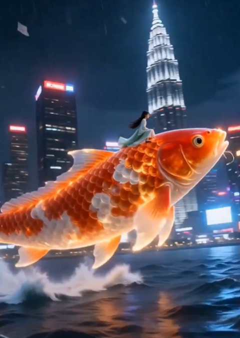 seedance2.0中式梦幻里飞行提示词